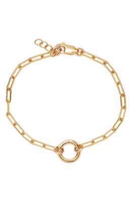 MADE BY MARY Jude Link Lock Bracelet in Gold