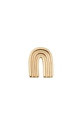 MADE BY MARY Lucky 7 Single Rainbow Stud Earring in Gold