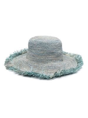 MADE FOR A WOMAN Chapeau 9101 straw sun hat - Blue