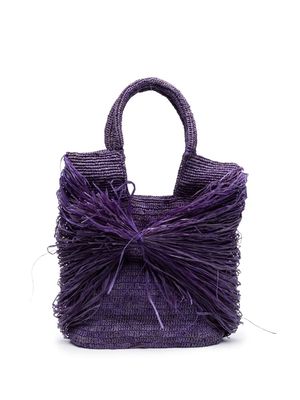MADE FOR A WOMAN medium Kifafa Frange tote bag - Purple