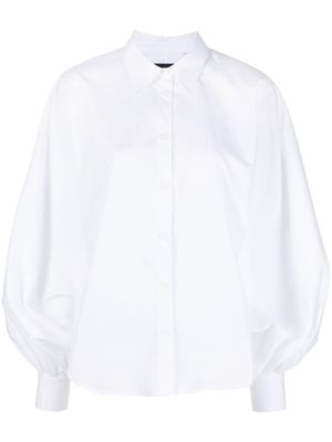 Made in Tomboy balloon-sleeve poplin shirt - White