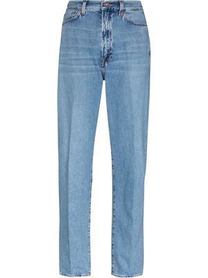 Made in Tomboy high-rise straight-leg jeans - Blue