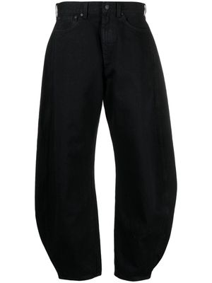 Made in Tomboy pleated wide-leg jeans - Black