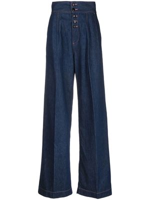 Made in Tomboy wide leg high-waisted jeans - Blue