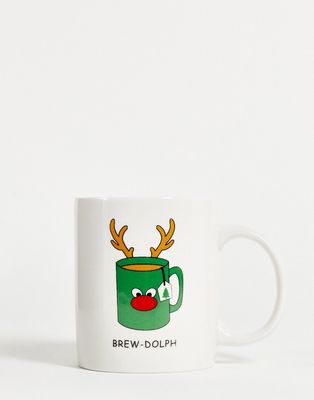 Madein Christmas brew dolph mug-Multi