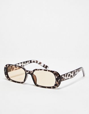 Madein. hex sunglasses in milky tortoiseshell-White