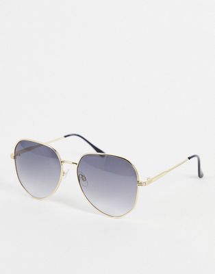 Madein. oversized round sunglasses in gold