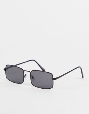 Madein rectangle sunglasses with matte black frames