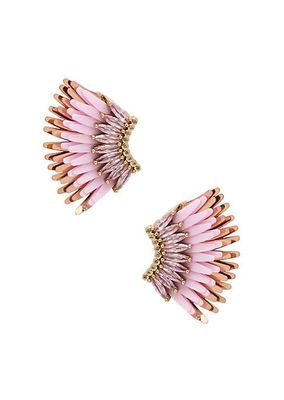 Madeleine 14K-Gold-Plated & Mixed-Media Mini Wing Earrings