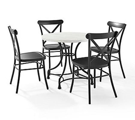 Madeleine 32" 5-Pc Dining Set W/Camille Chairs y Crosley