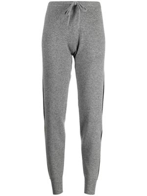 Madeleine Thompson July mélange-effect knitted track pants - Grey