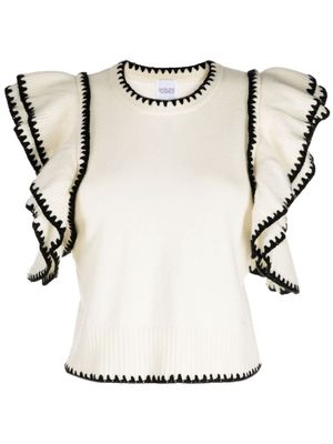 Madeleine Thompson Waugh knitted top - White