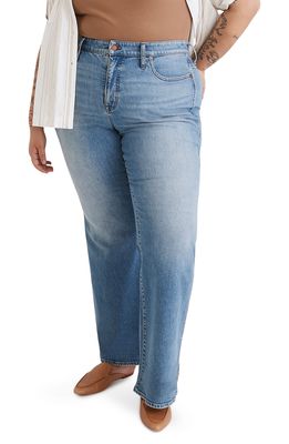 Madewell 11" High Rise Flare Jeans in Caine Wash
