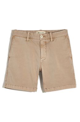 Madewell 7-Inch CoolMax® Chino Shorts in Burnished Stone