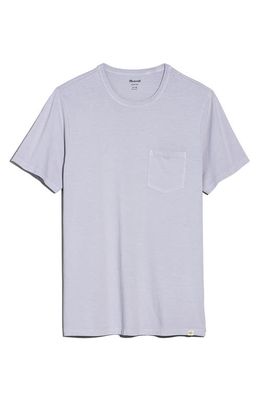 Madewell Allday Garment Dyed Pocket T-Shirt in Faded Lavender
