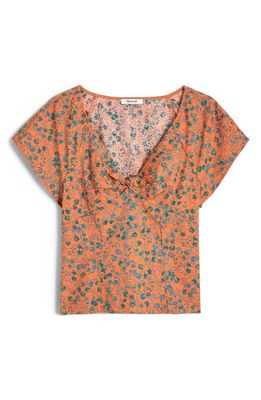 Madewell Amari Twist Detail Top in Sunset Haze