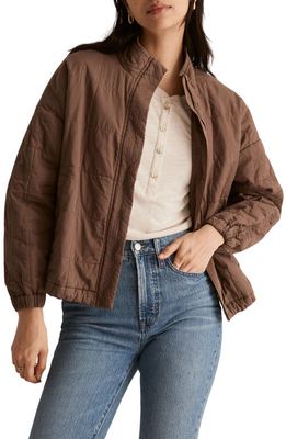 Madewell Bremen Bomber Jacket in Weathered Taupe