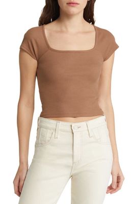 Madewell Brightside Square Neck T-Shirt in Stable