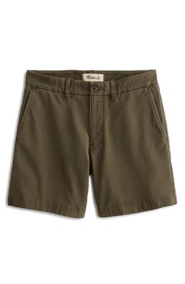 Madewell Chino Shorts in Deep Green 