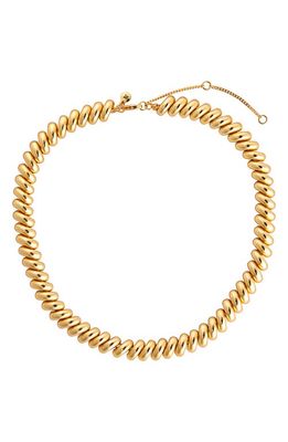 Madewell Chunky Chain Choker Necklace in Vintage Gold
