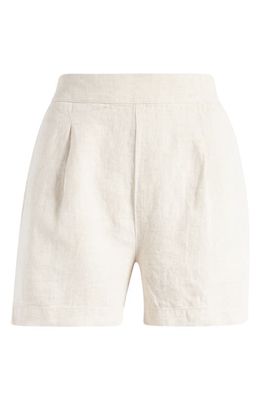 Madewell Clean Linen Pull-On Shorts in Natural Undyed