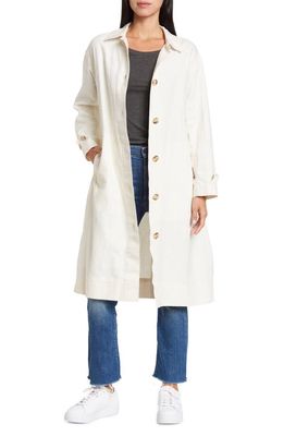 Madewell Cotton & Linen Trench Coat in Lighthouse