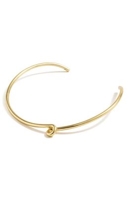 Madewell Cuff Necklace in Vintage Gold