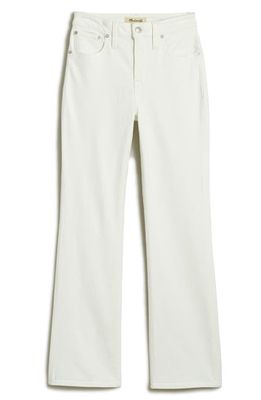 Madewell Curvy Kick Out Crop Jeans in Pure White