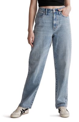 Madewell Curvy Low Rise Baggy Straight Jeans in Olvera Wash