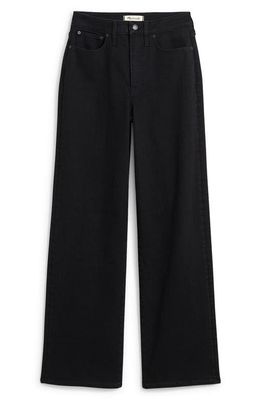 Madewell Curvy Perfect Vintage Wide Leg Jeans in Black Rinse Wash