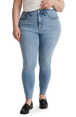 Madewell Curvy Roadtripper Authentic High Waist Ankle Skinny Jeans in Bruening Wash