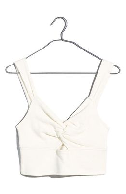 Madewell Cutout Knot Front Tank Top in Lighthouse