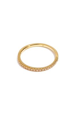 Madewell Delicate Collection Demi Fine White Topaz Ring in 14K Gold