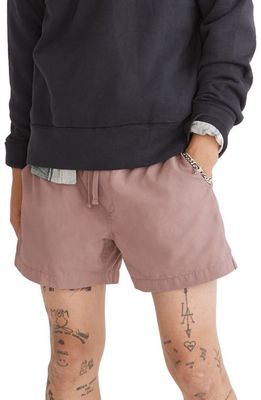 Madewell Everywear Shorts in Frosty Mauve