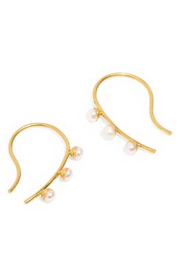 Madewell Freshwater Pearl Threader Earrings