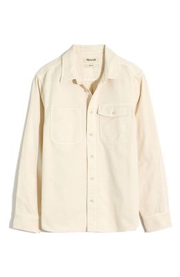 Madewell Garment Dye Work Shirt in Vintage Linen