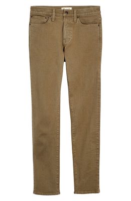 Madewell Garment-Dyed Slim Jeans in Olive Tree
