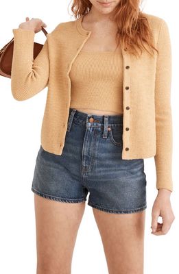Madewell Halstead Cardigan Sweater in Autumn Gold