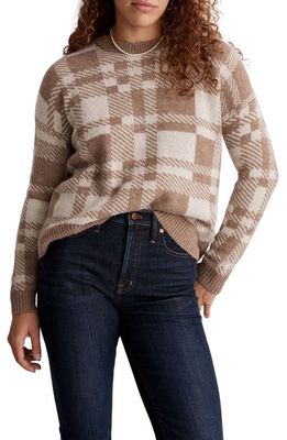 Madewell Hartfield Jacquard Pullover Sweater in Heather Ashwood