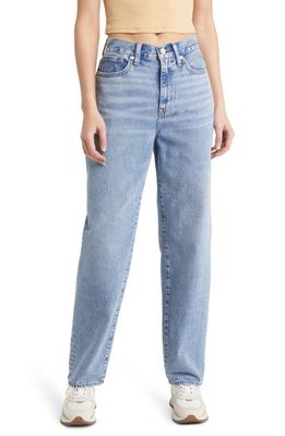 Madewell High Waist Baggy Straight Leg Jeans in Olvera Wash