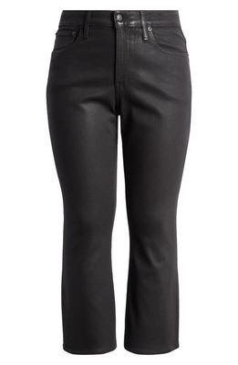 Madewell Kick Out Crop Coated Jeans in True Black