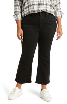 Madewell Kick Out Crop Jeans in Black Rinse Wash