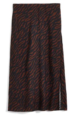 Madewell Layton Midi Slip Skirt in True Black