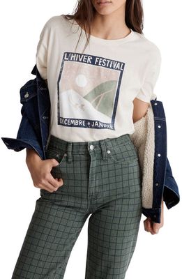 Madewell L'hiver Softfade Cotton Oversize Graphic Tee in Lhiver Festival