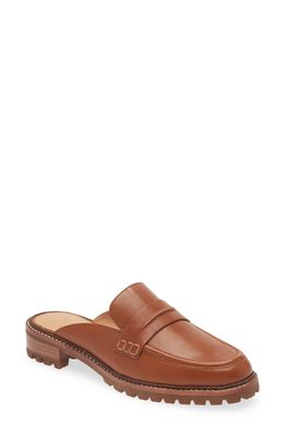 Madewell Lug Sole Loafer Mule in Dried Maple