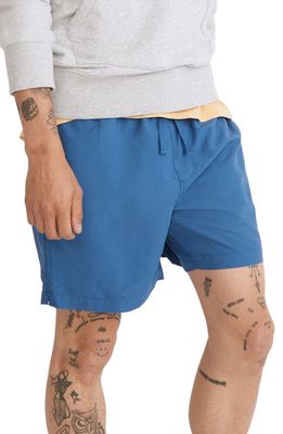 Madewell Men's Re-sourced Everywear Shorts in Tulum Blue