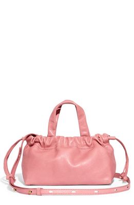 Madewell Mini The Piazza Leather Crossbody Bag in Misty Rose