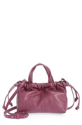 Madewell Mini The Piazza Leather Crossbody Bag in Rich Mauve