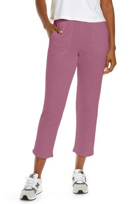 Madewell MWL Airyterry Stitch Pocket Tapered Sweatpants in Hthr Warm Violet