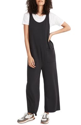 Madewell MWL Superbrushed Pull-On Jumpsuit in Black Coal